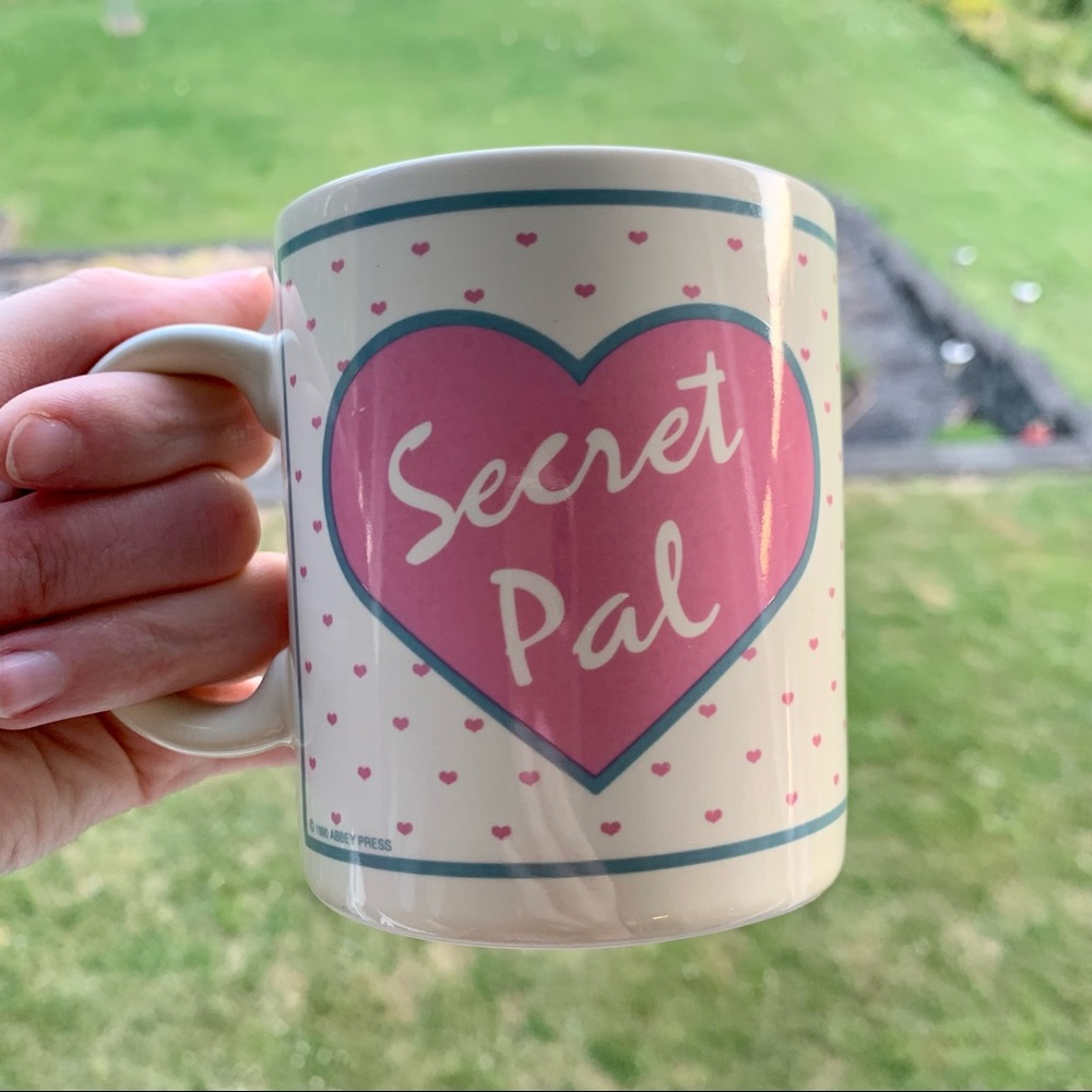 Vintage Abbey Press “Secret Pal” Coffee Mug 1990